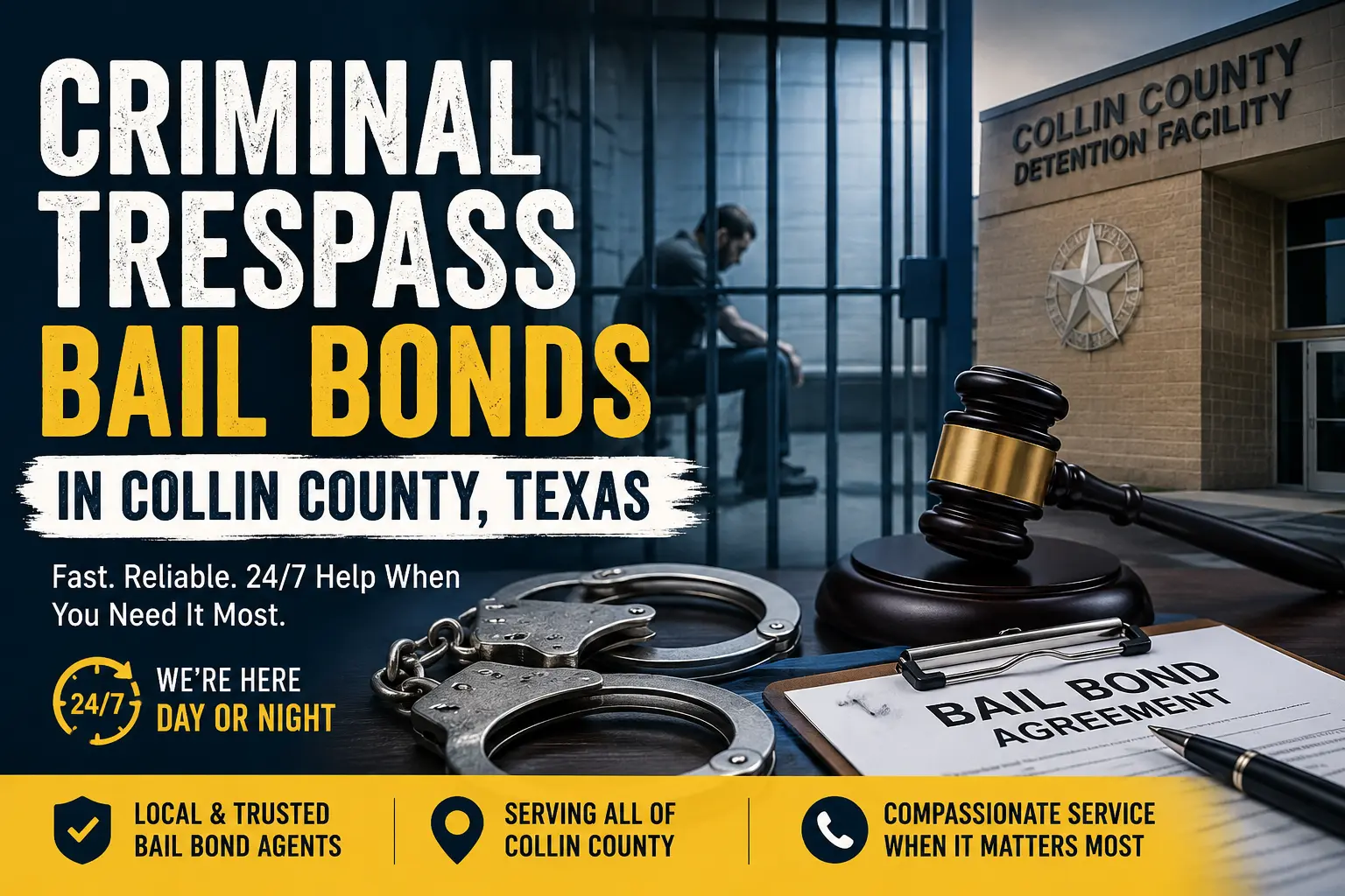 Criminal Trespass Bail Bonds in Collin County, TX